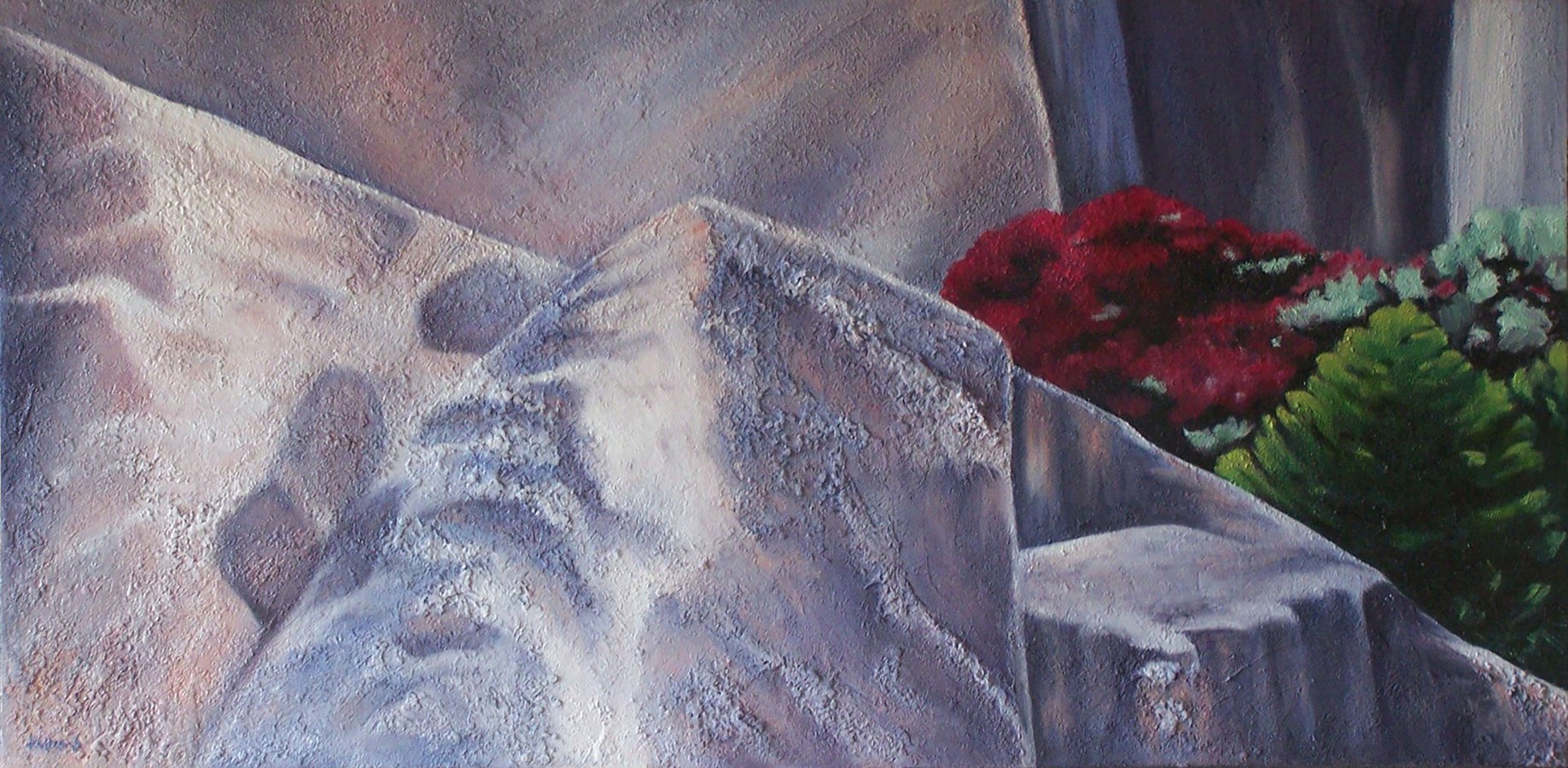 Pohutukawa on Cliffs
Oil on canvas Sold